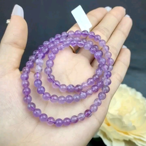 Thạch anh tím 3v 6li màu Lavender cinh xỉu