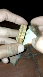 Kitab Stambul Lipat & Sampul Kulit Kijang Asli: Antik & Berkualitas Tinggi