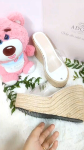 Dép xuồng quai trong dép cao 12p(12cm) đúp trước cao 4.5p(4.5cm)dép nhẹ dễ mang thích hợp cho cô dâu không đau chân