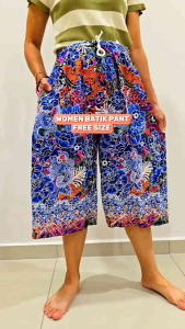 Batik Seluar Pendek Perempuan Women Soft Short Pant Woman Beach Summer Casual Pants Pakai Rumah