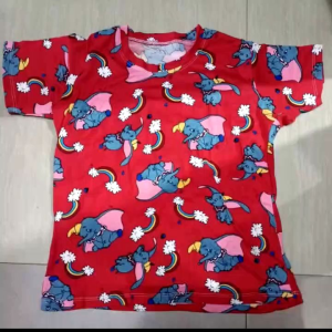 1 PC Teens Girl T Shirt blouse 7-9 old random print character print Kids Fashion
