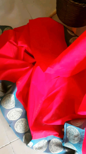 Chakra Silk Cotton Saree | Silk Cotton Saree | Red Saree