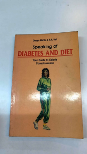 Speaking of Diabetes and Diet | health book | old unused book