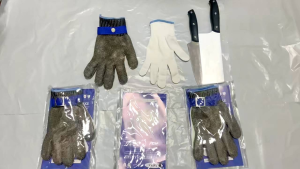 Baru 1 Buah Potong Stainless Steel Tahan Sarung Tangan Keselamatan Kerja Sarung Tangan Mesh Logam Anti untuk Butcher Pekerja