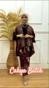 Batik Set Cardigan Baju Kondangan Simpel Outfit Kebaya Wanita