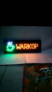 Lampu LED Sign Tulisan Warkop: Pilihan Terbaik untuk Interior