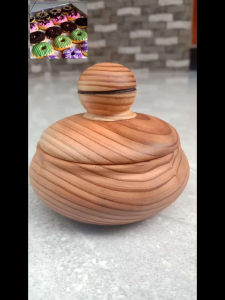 Cetakan Donat Kayu Jati Belanda Tutup Bola