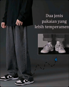 Celana Jeans Pria Baggy Pants Korean Stle oversize