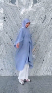 Tunik Sahara Batwing Crinkle Airflow