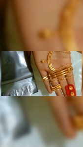 Set Replika Emas 24k Kalung Gelang Cincin Anting Cocok dipake Kondangan Nikahan