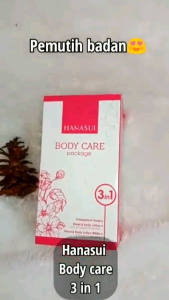 Hanasui Body Care Pemutih Badan Paket 3 in 1 BPOM