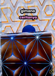 wallpaper sticker dinding motif permata 8m x 45cm