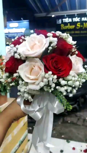 Combo 6 Chiếc Cốt cắm hoa cầm tay cô dâu  - Cốt cắm hoa cưới tại nhà siêu dễ (Cốt đã trang trí như mẫu)