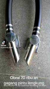 Gagang pintu lengkung set handle pintu kupu tarung