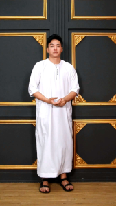 JubahGamisPria by ALGHANI الغني model JUBAH DUBAI lengan 3/4
