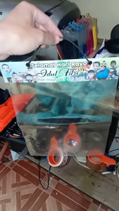 10 lembar plastik parcel lebaran gambar keluarga somat