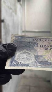 Uang Kertas 500 Rupiah 1959 Seri Bunga Koleksi Kuno