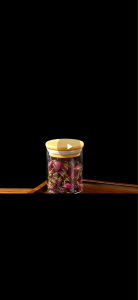 Balang gelas Glass jar with bamboo lid