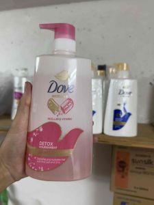 Dove Detox Volume Hair Boost Fresh Shampoo Bottles with Pump Dispensers.