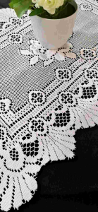 Taplak meja tamu 976 / taplak meja sudut kecil persegi ukuran 40 x 60 cm bahan poliester tebal