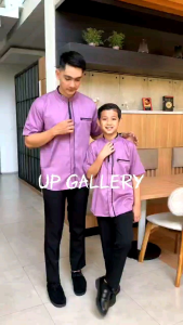 Up Baju Koko Couple Ayah dan Anak Model Koko Yusuf Terbaru kain Toyobo import