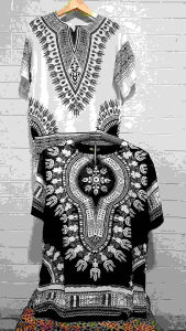 Kaos Etnik Dashiki Thailand motif batik/Baju uje corak batik/Kaos style Pria dan wanita
