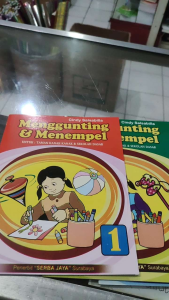 menggunting dan menempel jilid 1 sampai 5 untuk TK dan SD