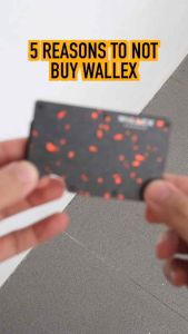 Wallex S Forged Carbon Cardholder RFID Blocking Wallet Cash Strap Airtag
