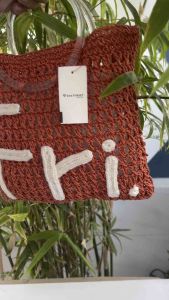 Túi 2hand xách tay cực đẹp cói đan handmade cực xinh của Nhật  -T874