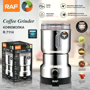RAF Multifunction washable stainless steel 300w electric Hot selling RAF R.7114 blades 4 electric spice GRINDER Machine stainless steel commercial electric GRINDER.