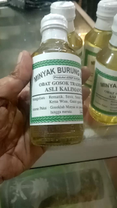 Minyak Gosok tradisional Burung Bubut Asli Kalimantan