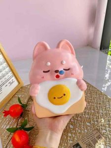 (20x15x16cm) 🍳 Chó Trứng Ốp La - Mã SP 013 heo đất Cún cho người sành ăn ống tiết kiệm dễ thương