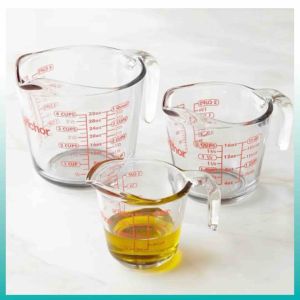 Anchor Hocking Measuring Cup One (1)Pc or 3pc Set Measuring Glass Made in USA