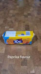 Tuc Oven Baked Crackers Paprika Flavour 100g [Direct Import from The Netherlands]