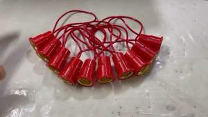 Đuôi cana đỏ E12 ( đuôi bóng ớt ) dây dài 10cm