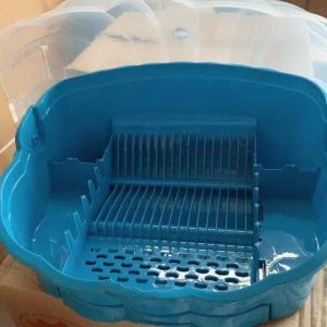 Uniglobal High Quality Clam Dish Drainer Kitchen Dish Rack Plate Organizer Space Saver