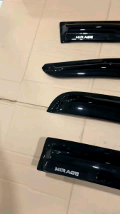 Talang Air Mitsubishi Mirage Side Visor Premium Slim Hitam