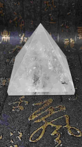 Natural High Grade Brazil White Quartz Crystal Pyramid Ornament WRP02 #WhiteCrystal