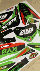 DECAL KAWASAKI KLX LAMA - BOLEH REQUES NAMA DAN NOMOR . AJR.RA.007