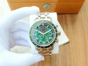 Đồng Hồ Nam Citizen CA0851-56X Eco-Drive Size 43 Green Tachymeter