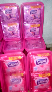 KEMASAN BARU TEPAK TEBAL PROMO TERMURAH TERLARIS SABUN SAYANG LIQUID Cair 20ml 2 Renceng 24pcs Free Box Sabun Cair pencuci pewangi pelembut Baju 500