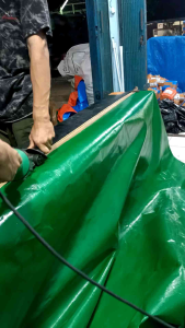 Terpal lembaran ukuran 6m x 12m  tipe A20 bahan korea Tahan air Mobil Plastik