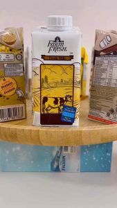 Farm Fresh UHT Milk 200ml – 9 Flavours | Fresh Milk Kurma Chocolate Soy Oat Banana Almond Café Latte Choco Soy | Ready to Drink | Kids & Adults | Halal