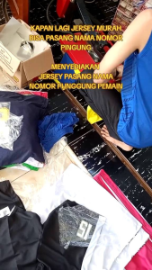 Jersey futsal setelan bisa pasang nama nomor pemain