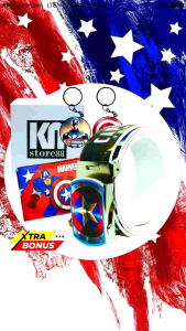 Sabuk/Ikat Pinggang Anak TK SD Captain America 02 Bahan Berkualitas