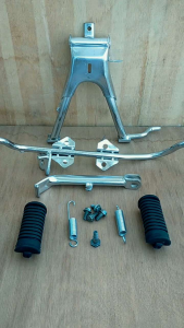 Besi Bastep Step Postep Footstep Pijakan Kaki Depan Standar Jagang Tengah 2 Samping 1 Variasi Motor Honda Astrea Grand Legenda Prima Star Chrom Chrome Krom