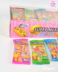 30pcs SUPER MEAL GUMMY CANDY/ loot bag fillers / paninda / giveaways / party favors.