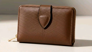 Varina Textured Wallet – Dompet Wanita Kulit Motif (Hijau Coklat Biru)