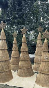 Rattan Collapsible Christmas Tree 6 Feet