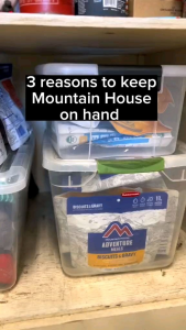 Mountain House Freeze Dried Scrambled Eggs With Uncured Bacon 23g Protein Net Wt 2.2oz (63g)